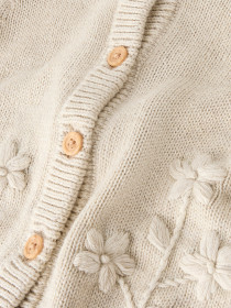 NAME IT Strik Cardigan Toana Peyote Melange